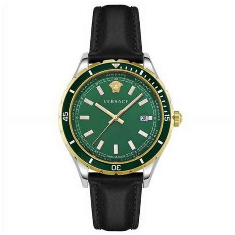 versace green sunray dial.